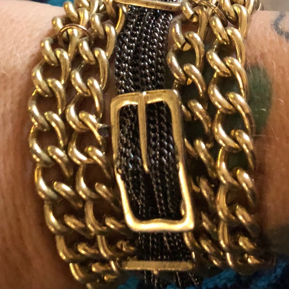 Gold and black Vintage Bracelet